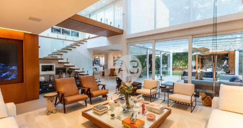 Casa com 4 dormitórios à venda, 774 m² por r$ 12.000.000,00 - itanhangá - rio de janeiro/rj