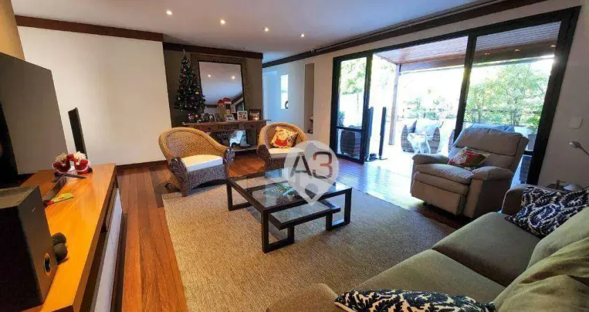 Cobertura com 4 dormitórios à venda, 283 m² por r$ 2.650.000,00 - jardim oceânico - rio de janeiro/rj