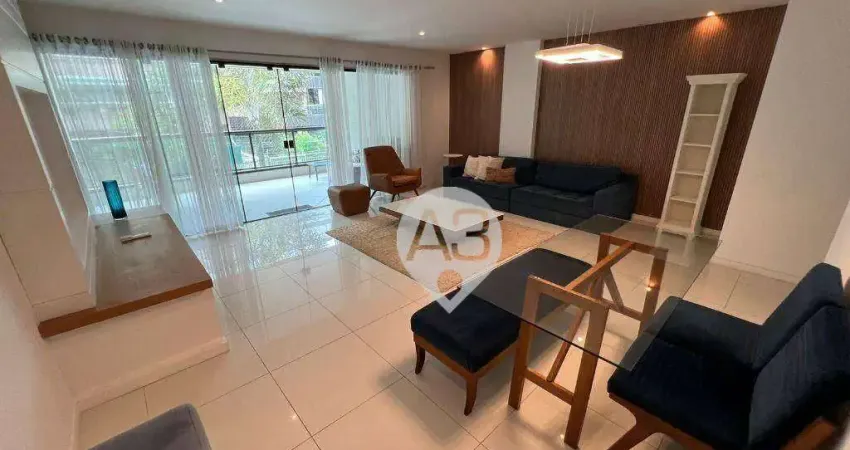 Apartamento com 3 dormitórios para alugar, 140 m² por r$ 15.508,00/mês - jardim oceânico - rio de janeiro/rj