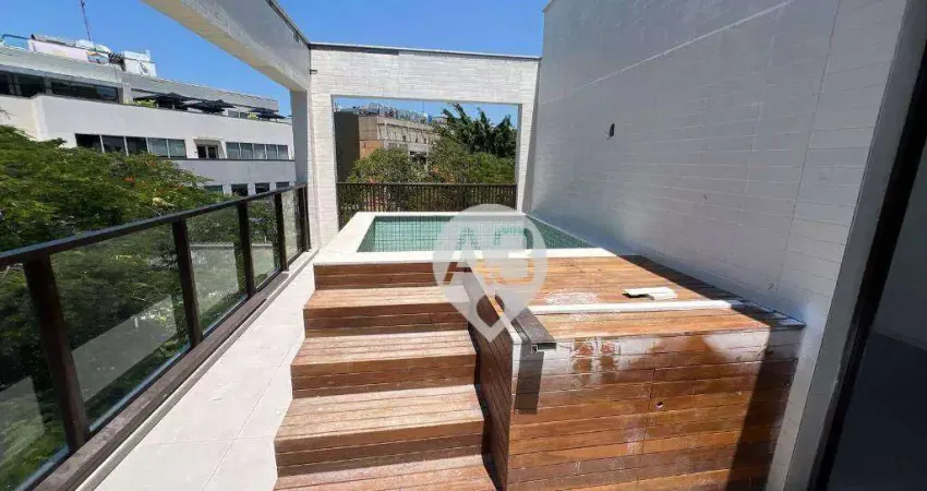 Cobertura com 3 dormitórios à venda, 154 m² por r$ 2.376.400,00 - jardim oceânico - rio de janeiro/rj