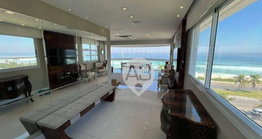 Cobertura com 3 dormitórios, 390 m² - venda por r$ 12.000.000,00 ou aluguel por r$ 42.100,00/mês - barra da tijuca - rio de janeiro/rj