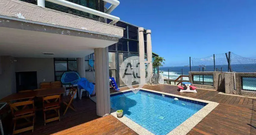 Cobertura com 4 dormitórios à venda, 431 m² por r$ 5.800.000,00 - barra da tijuca - rio de janeiro/rj