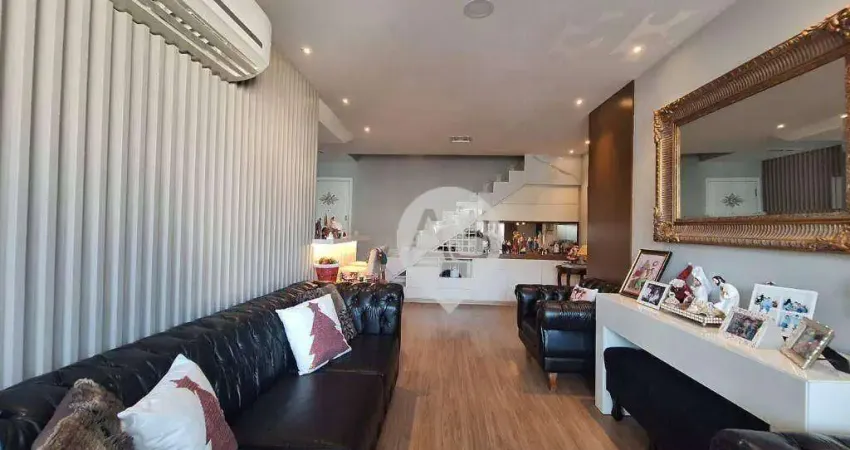 Cobertura com 3 dormitórios à venda, 208 m² por r$ 2.490.000,00 - barra da tijuca - rio de janeiro/rj