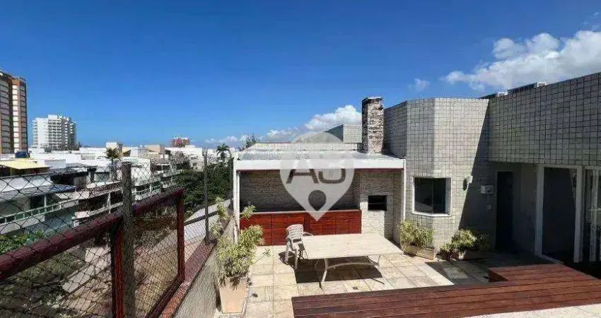Cobertura com 4 dormitórios à venda, 421 m² por r$ 3.900.000,00 - jardim oceânico - rio de janeiro/rj