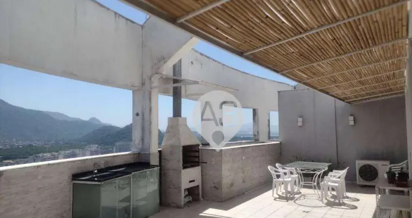 Cobertura com 3 dormitórios à venda, 158 m² por r$ 1.100.000,00 - barra da tijuca - rio de janeiro/rj