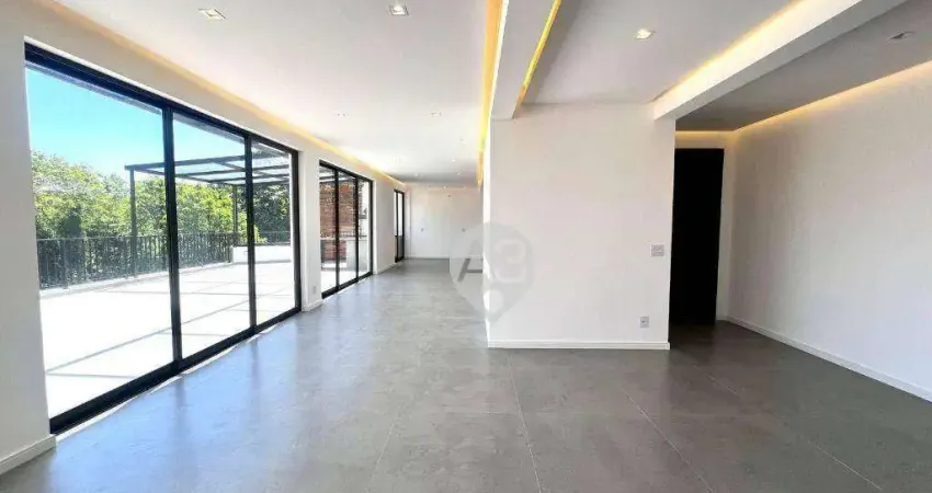 Cobertura com 3 dormitórios à venda, 330 m² por r$ 3.500.000,00 - jardim oceânico - rio de janeiro/rj