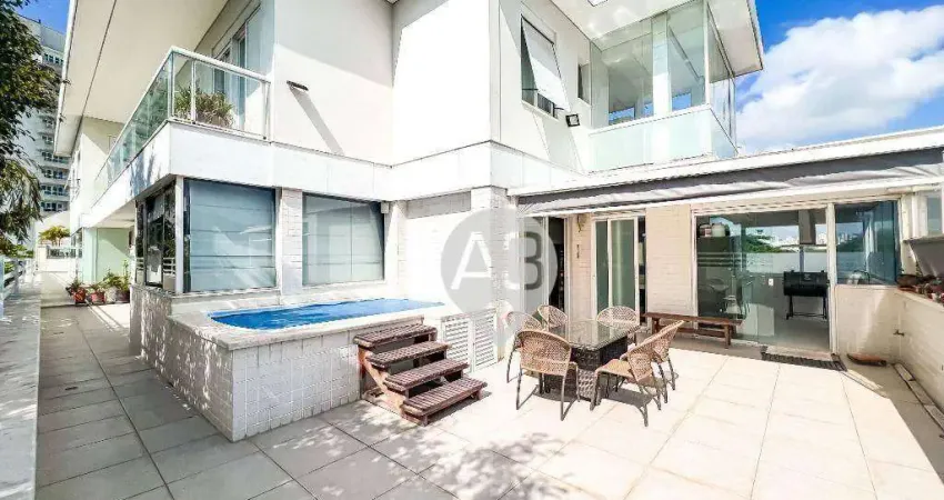 Cobertura com 5 dormitórios à venda, 585 m² por r$ 4.950.000,00 - jardim oceânico - rio de janeiro/rj