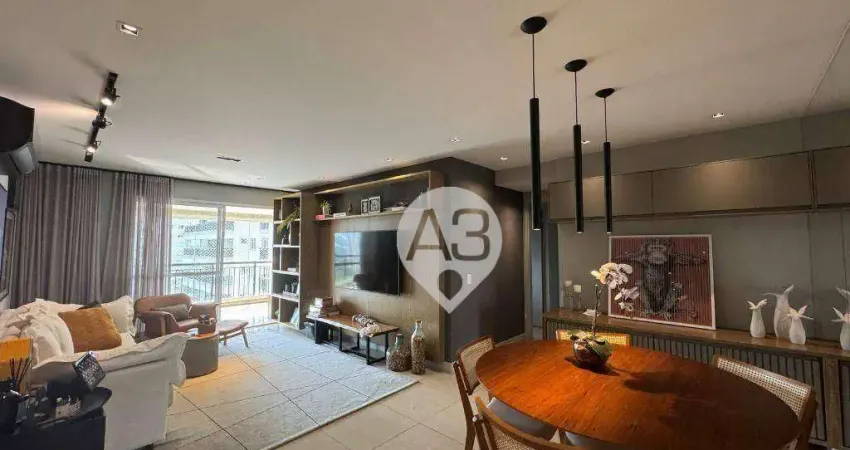 Apartamento com 3 dormitórios à venda, 155 m² por r$ 2.500.000,00 - península - rio de janeiro/rj