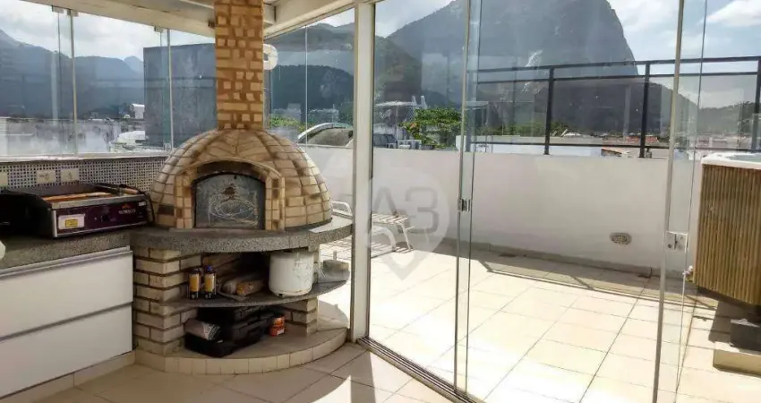 Cobertura com 4 dormitórios à venda, 750 m² por r$ 5.800.000,00 - jardim oceânico - rio de janeiro/rj