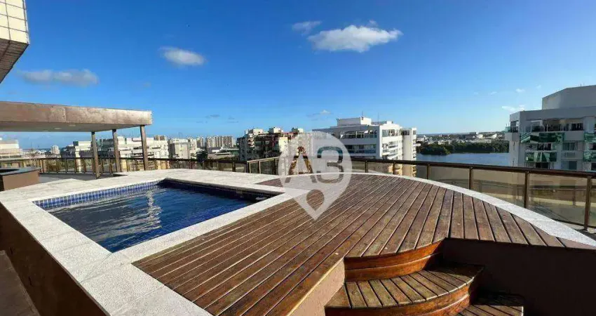 Cobertura com 5 dormitórios à venda, 443 m² por r$ 3.400.000,00 - península - rio de janeiro/rj