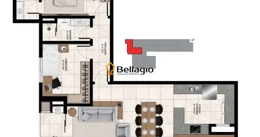 Apartamento 2 dormitórios à venda Nossa Senhora das Dores Santa Maria/RS