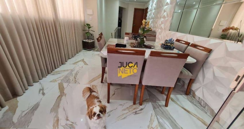 Cobertura com 3 dormitórios, 125 m² - venda por r$ 730.000,00 ou aluguel por r$ 3.500,00/mês - parque são vicente - mauá/sp