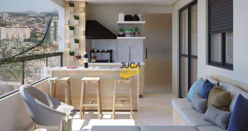 Apartamento com 3 dormitórios à venda, 88 m² por R$ 740.000,00 - Vila Nossa Senhora das Vitórias - Mauá/SP