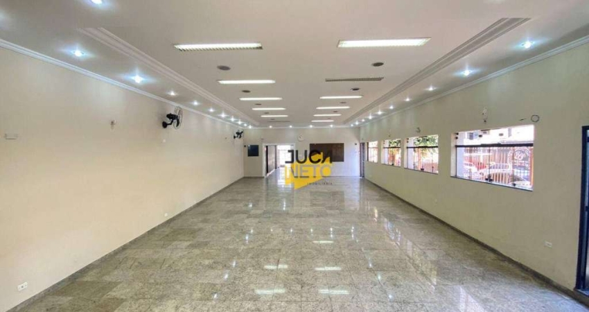 Salão, 192 m² - venda por R$ 750.000,00 ou aluguel por R$ 6.833,33/mês - Vila Pires - Santo André/SP
