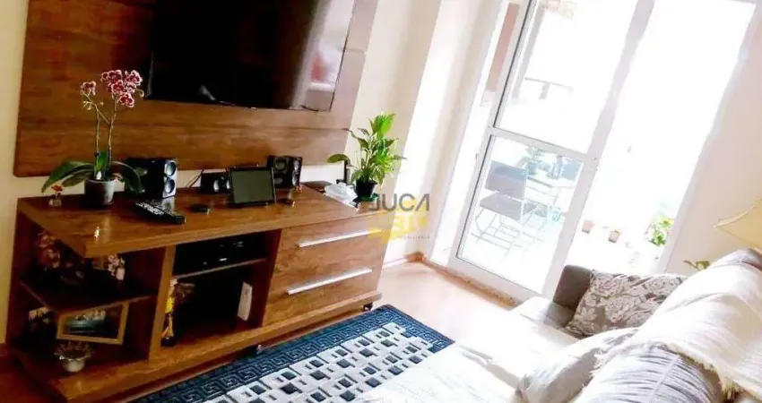 Apartamento com 3 dormitórios à venda, 84 m² por R$ 640.000 - Vila Valparaíso - Santo André/SP
