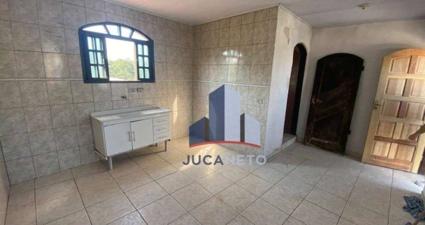 Casa com 1 dormitório para alugar, 80 m² por R$ 850,00/mês - Vila Carlina - Mauá/SP