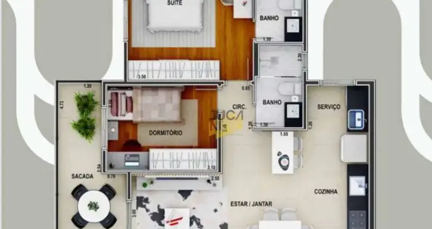 Apartamento com 2 dormitórios à venda, 69 m² por r$ 660.000,00 - parque das nações - santo andré/sp