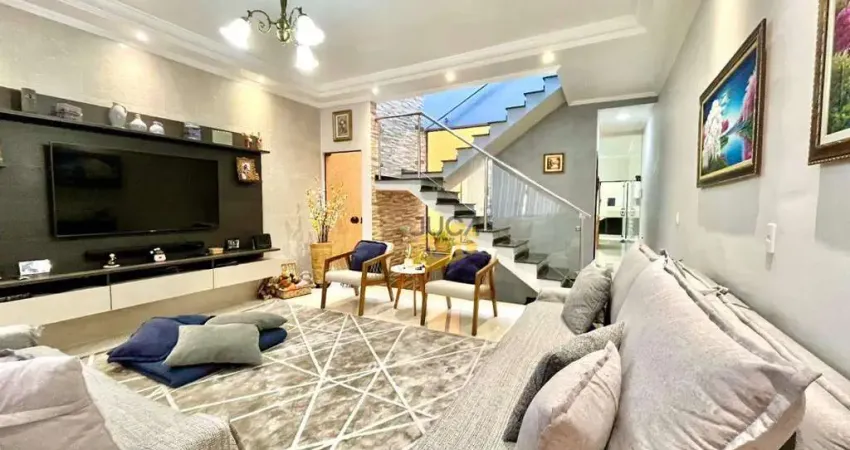 Casa com 3 dormitórios à venda, 182 m² por r$ 870.000,00 - vila amábile pezzolo - santo andré/sp