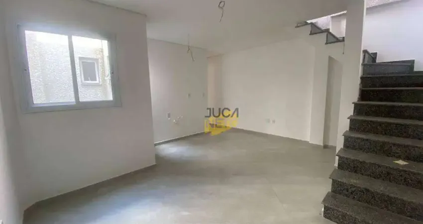 Cobertura com 2 dormitórios à venda, 100 m² por r$ 450.000,00 - jardim bela vista - santo andré/sp