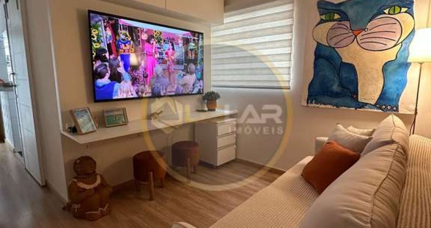 Apartamento de 1 dormitório reformado na ponta da praia