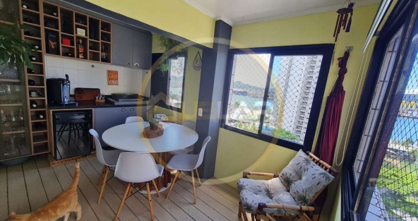 Apartamento de 2 dorms na pontada praia com garagem fechada e elevador