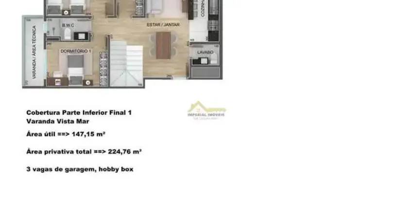 À vista - cobertura duplex 4 dormitórios na massaguaçu - caraguatatuba/sp