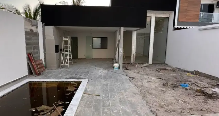 Bela casa em construção, projetada para oferecer conforto, praticidade e lazer.