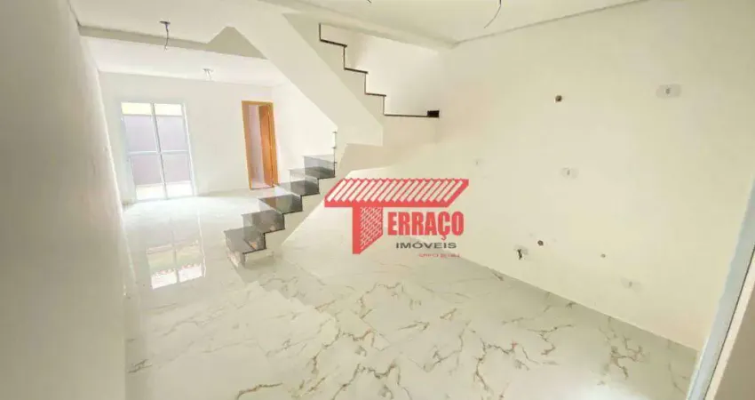 Apartamento Triplex com 3 dormitórios à venda por R$ 510.000,00 - Vila Marina - Santo André/SP