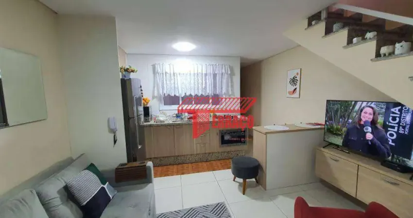 Cobertura com 2 dormitórios à venda, 52 m²  - Vila Pires - Santo André/SP