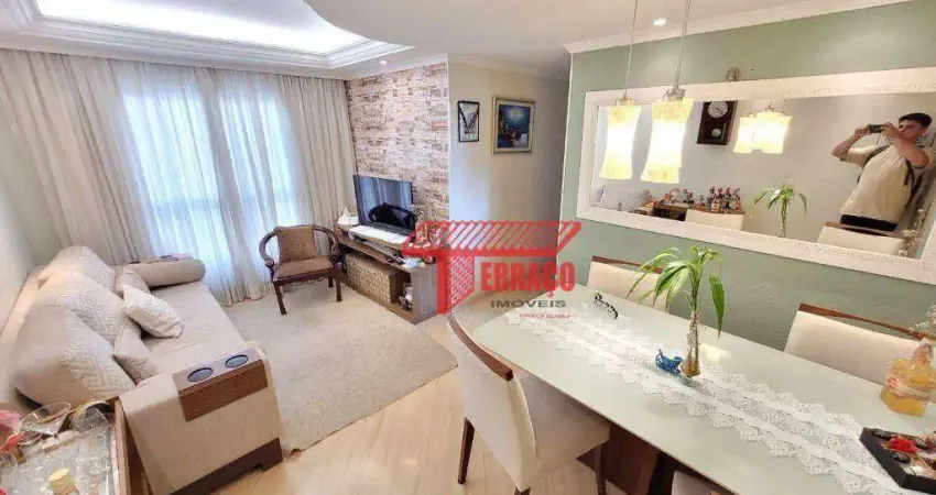 Apartamento com 2 dormitórios à venda, 57 m² por R$ 296.000,00 - Vila Lutécia - Santo André/SP