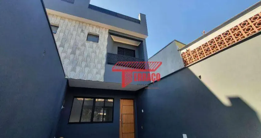 Sobrado com 2 dormitórios à venda, 130 m² por R$ 499.000,00 - Parque Jaçatuba - Santo André/SP