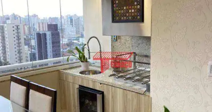 Apartamento com 3 dormitórios à venda, 128 m² - centro - santo andré/sp