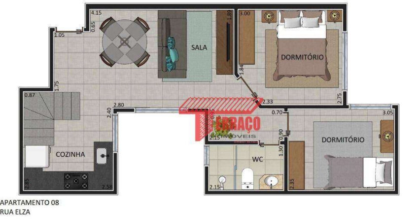 Cobertura com 2 dormitórios à venda, 115 m² por R$ 530.000 - Vila Linda - Santo André/SP