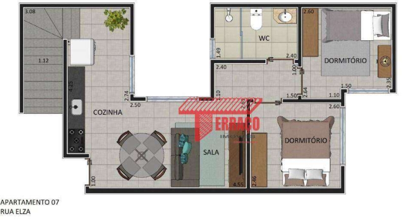 Cobertura com 2 dormitórios à venda, 115 m² por R$ 530.000,00 - Vila Linda - Santo André/SP