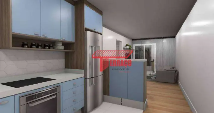 Apartamento com 2 dormitórios à venda, 64 m²  - Campestre - Santo André/SP