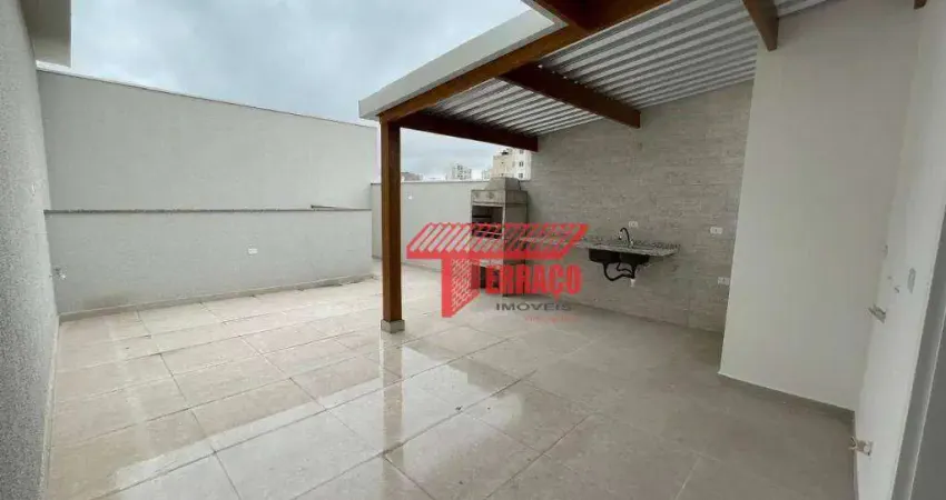 Cobertura com 2 dormitórios à venda, 52 m²  - santa maria - santo andré/sp
