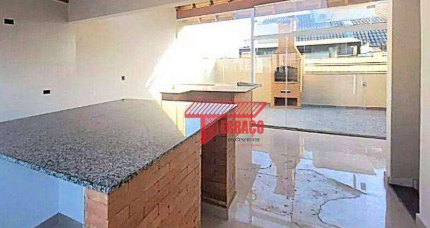 Cobertura com 2 dormitórios à venda, 107 m² por R$ 590.000,00 - Campestre - Santo André/SP