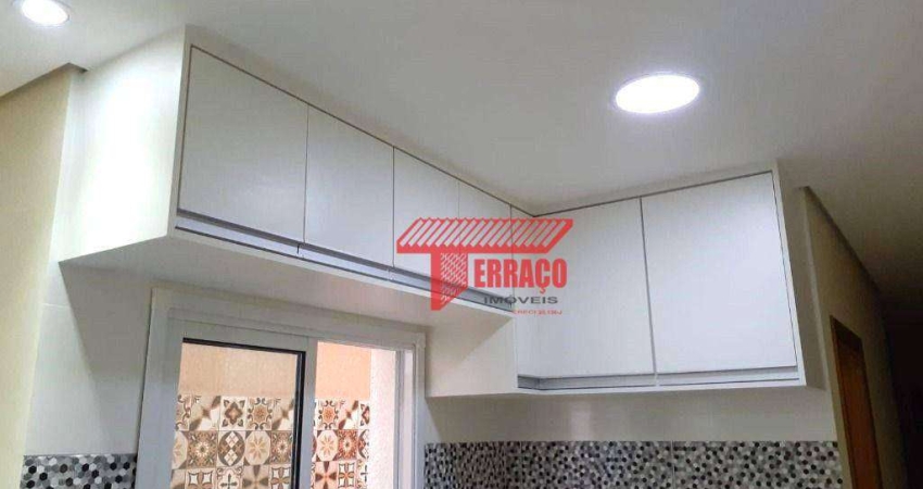 Apartamento com 2 dormitórios à venda, 60 m² por R$ 393.000,00 - Vila Tibiriçá - Santo André/SP