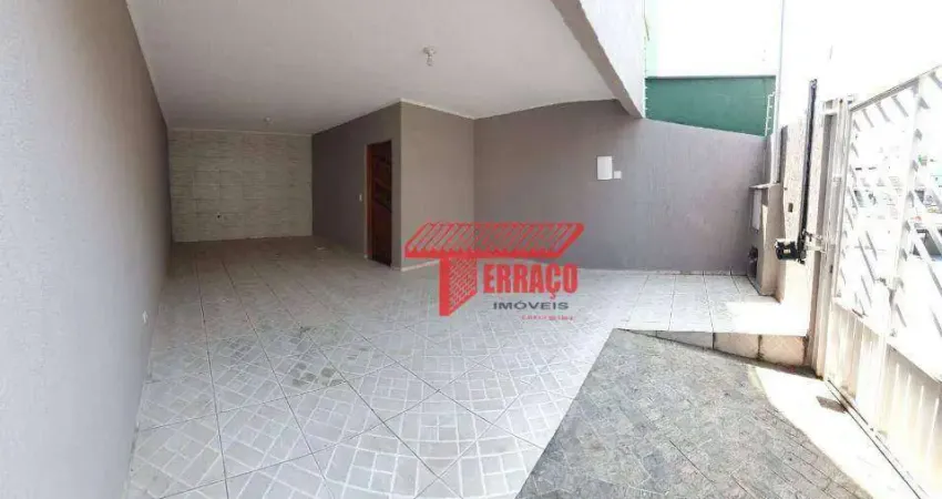 Sobrado com 2 dormitórios para alugar, 113 m² - jardim progresso - santo andré/sp