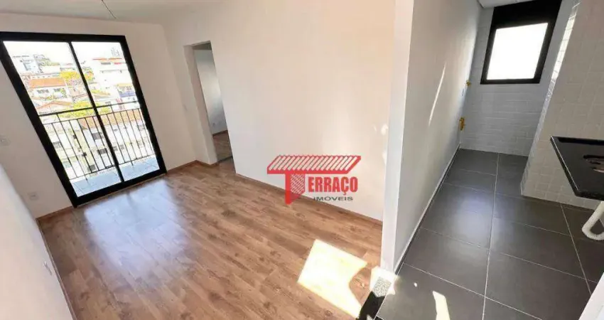 Apartamento com 2 dormitórios, 45 m² - venda por r$ 365.000,00 ou aluguel por r$ 2.300,00/mês - vila valparaíso - santo andré/sp