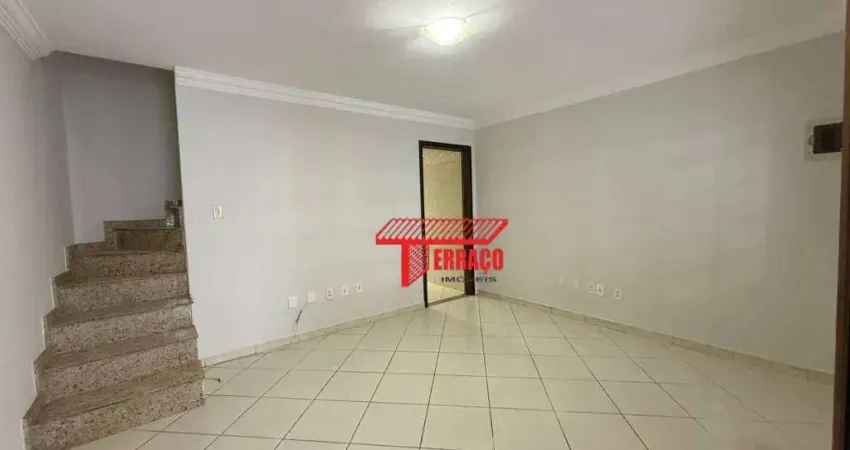 Sobrado com 2 dormitórios para alugar, 107 m² - vila homero thon - santo andré/sp