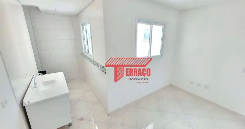 Cobertura com 3 dormitórios à venda, 65 m² por r$ 460.000,00 - jardim do estádio - santo andré/sp