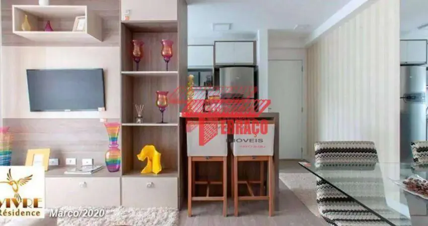 Apartamento com 2 dormitórios à venda, 47 m² por r$ 290.000,00 - vila palmares - santo andré/sp