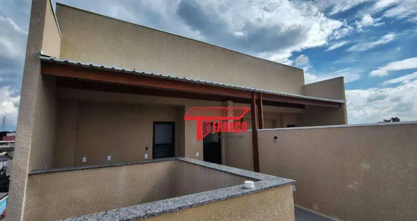 Cobertura com 2 dormitórios à venda, 53 m² - vila vitória - santo andré/sp