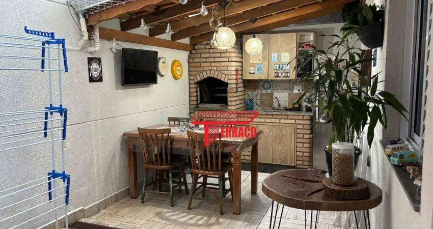 Apartamento com 2 dormitórios à venda, 80 m² - nova gerti - são caetano do sul/sp