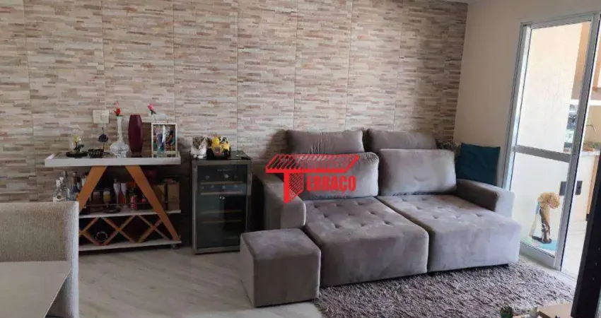Apartamento com 2 dormitórios à venda, 77 m²  - campestre - santo andré/sp