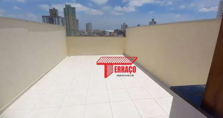 Cobertura com 2 dormitórios à venda, 55 m² por r$ 550.000,00 - vila valparaíso - santo andré/sp