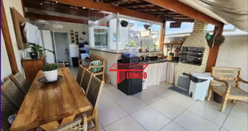 Cobertura com 2 dormitórios à venda, 80 m² - jardim europa - santo andré/sp