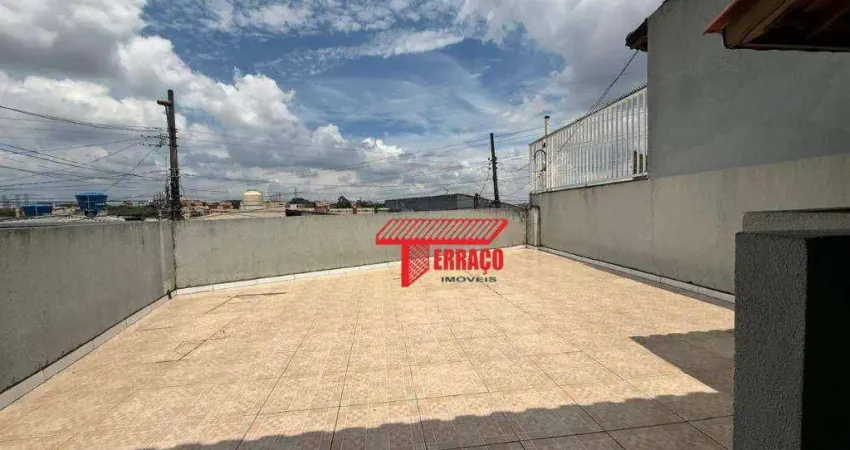 Casa com 2 dormitórios para alugar, 105 m² - jardim do estádio - santo andré/sp