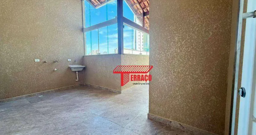 Cobertura com 2 dormitórios para alugar, 90 m² - Vila Pires - Santo André/SP